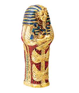   this is a Gold Plated Pewter (GPP) King Tut Coffin figurine