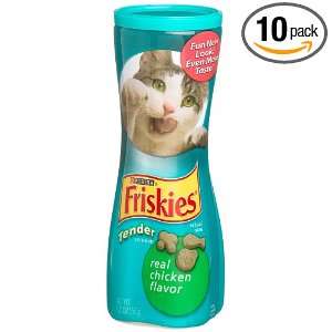 Friskies Cat Treats Tender Chicken Flavor, 5.7 Ounce Pouch (Pack of 10 