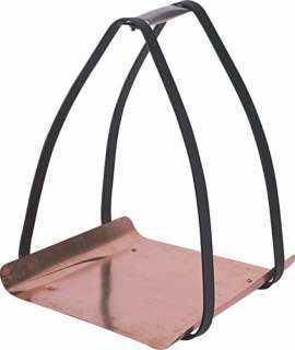 New Copper Patio Fireplace Wood Log Holder & Carrier  