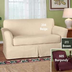  Faux Suede Chair Slipcover