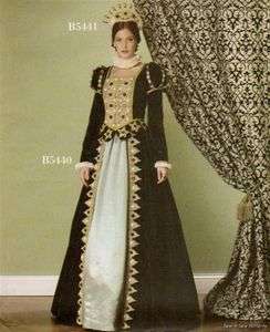 NEW Elizabethan Renaissance Queen Costume Gown PATTERN  