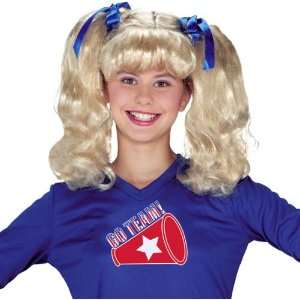  Girls Cheerleader Costume Wig: Toys & Games
