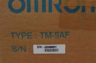 Omron TM 9AF 9 inch POS Monochrome CRT Monitor NEW  