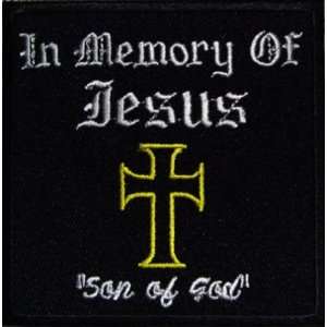   Memory of Jesus Cross SON GOD Christian Biker Patch 