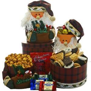   Claus Stacking Tower   Christmas Holiday Gift Basket 