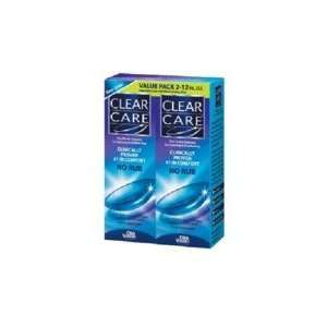  Clear Care No Rub Contact Lens Solution Value Pack 12oz 
