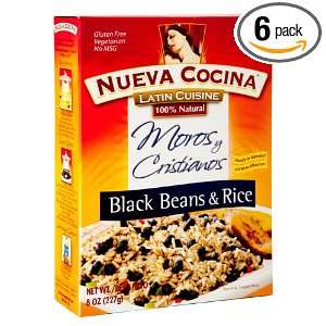 Nueva Cocina Black Beans & Rice, 8 Ounce Units (Pack of 6)  
