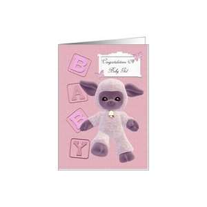  Congratulation on a new baby girl Card: Health & Personal 