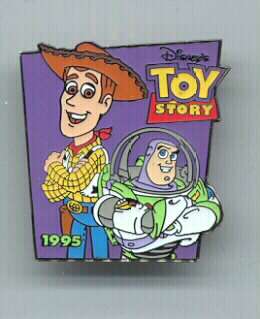 Disney Toy Story 1 Buzz & Woody dated 1995 Rare pin/pin  