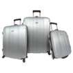Rome 3 pc. Hard Shell Spinning/Rolling Luggage Set   Sliver 