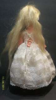 VINTAGE 1971 IDEAL TOY CORP 15 BRIDE DOLL IN DRESS WITH GROWING HAIR 