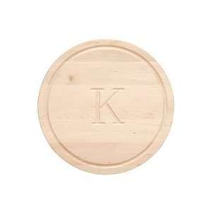  Maple Round Cutting Board   Large: Kitchen & Dining