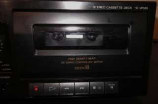 Sony TC W365 Double Dual Cassette Tape Deck Player Recorder Servo 