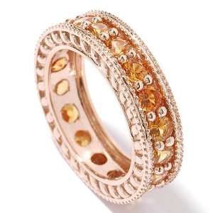  14K White, Rose or Yellow Gold Colored Sapphire Eternity 