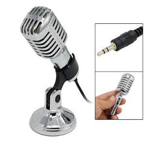  Desktop Laptop PC Computer Microphone Mic with Stand 