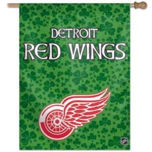  Detroit Red Wings St. Patricks Vertical Flag 27x37 Banner 