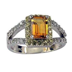  Citrine Sapphire and Diamond Ring   8 DaCarli Jewelry