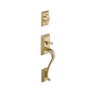   Brass Addison Dummy Handleset with Andover Knob and Addison Rose