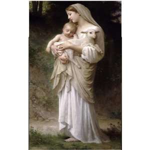 Innocence by Adolphe William Bouguereau 18x6 Plaque   Framed Legacy 