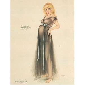  1976 Alberto Vargas Pinup You Can Afford To Go Ho Ho Ho 