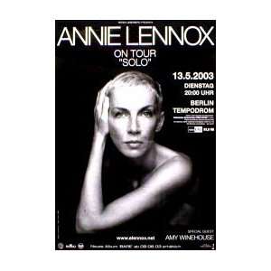 ANNIE LENNOX Solo   On Tour 13th May 2003 Music Poster  