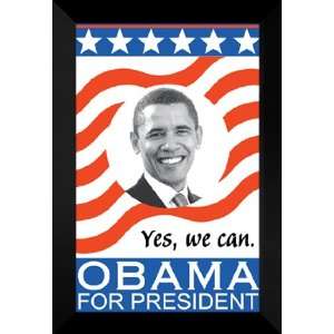 Barack Obama 27x40 FRAMED Campaign Poster   2008