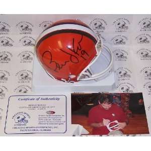Bernie Kosar   Riddell   Autographed Mini Helmet   Cleveland Browns
