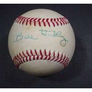 Bill Dickey New York Yankees Autographed OBAL Baseball JSA Certified 