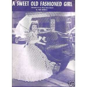   Sheet Music A Sweet Old Fashioned Girl Bob Merrill 75 