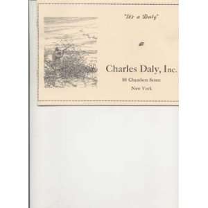  Charles Daly, Inc 1930 Gun Catalog Reprint Sports 
