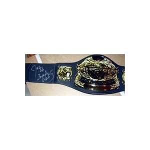  Jake The Snake Roberts autographed WWE Championship Belt 