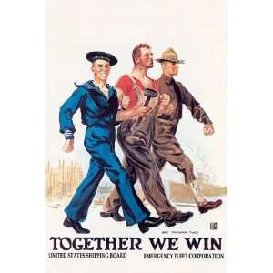    Together We Win by James Montgomery Flagg 12x18