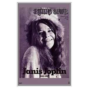 Janis Joplin Rolling Stone Magazine Framed Print   Quality Silver 