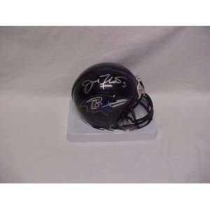Joe Flacco Hand Signed Autographed Baltimore Ravens Riddell Mini 