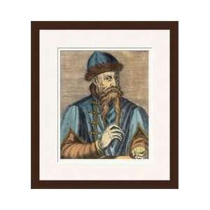  Portrait Of Johannes Gutenberg c140068 Framed Giclee Print 
