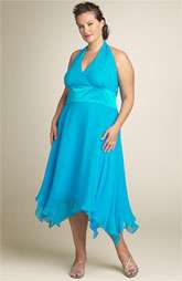 Donna Ricco Halter Dress (Plus) $178.00