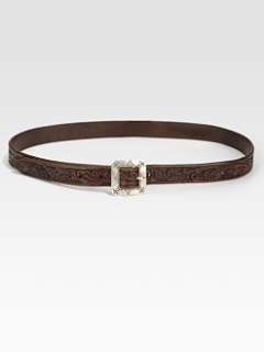 Ralph Lauren Blue Label   Tooled Leather Belt