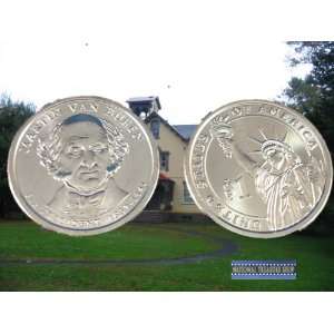  Martin Van Buren Presidential Golden Dollar P D BU Coin 