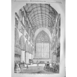   1857 CHOIR CATHEDRAL CHURCH MARY CARLISLE ARCHITECTURE