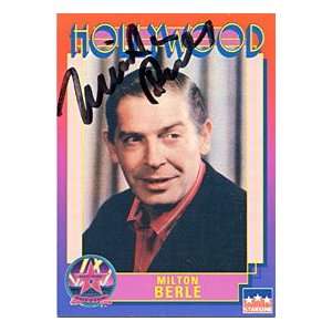 Milton Berle Autographed / Signed 1991 Hollywood Card