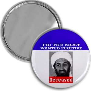  Osama Bin Laden DECEASED FBI MOST WANTED 2.25 inch Pocket 