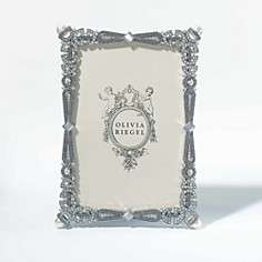 Olivia Riegel Waldorf Pearl Crystal Rectangle Frame, 4 x 6