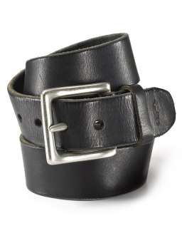 Polo Ralph Lauren Distressed Leather Belt with Westened Buckle 