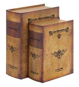 Les Miserables Leather Faux Book Box Set  
