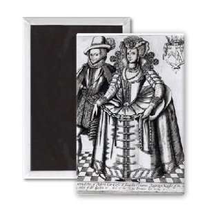 Robert Carr, Earl of Somerset and his wife   3x2 inch Fridge Magnet 