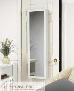 Over the door or wall mount jewelry armoire   In White