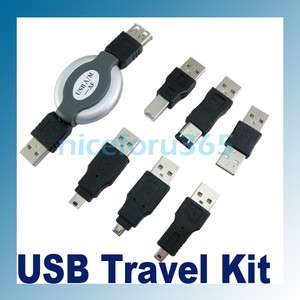 USB FIREWIRE 1394 CABLE IEEE TRAVEL KIT 6 ADAPTER CONVERTER PORTABLE 