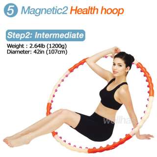 Magnetic 2 HEALTH HULA HOOP Fitness Exercise No Box  