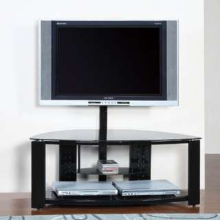 Shelf Corner Flat Panel Tv Stand With Post & Bracket  