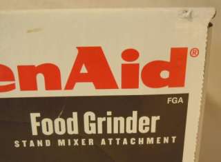 KITCHENAID FGA FOOD GRINDER STAND MIXER ATTACHMENT  